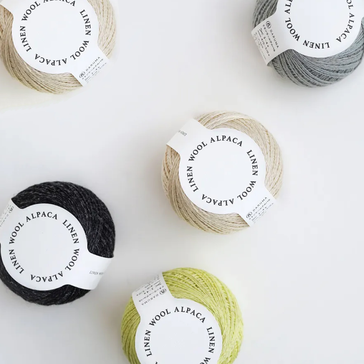 【お取り寄せ・返品不可】DRM4300　リネンウールアルパカ 5玉入 (袋)