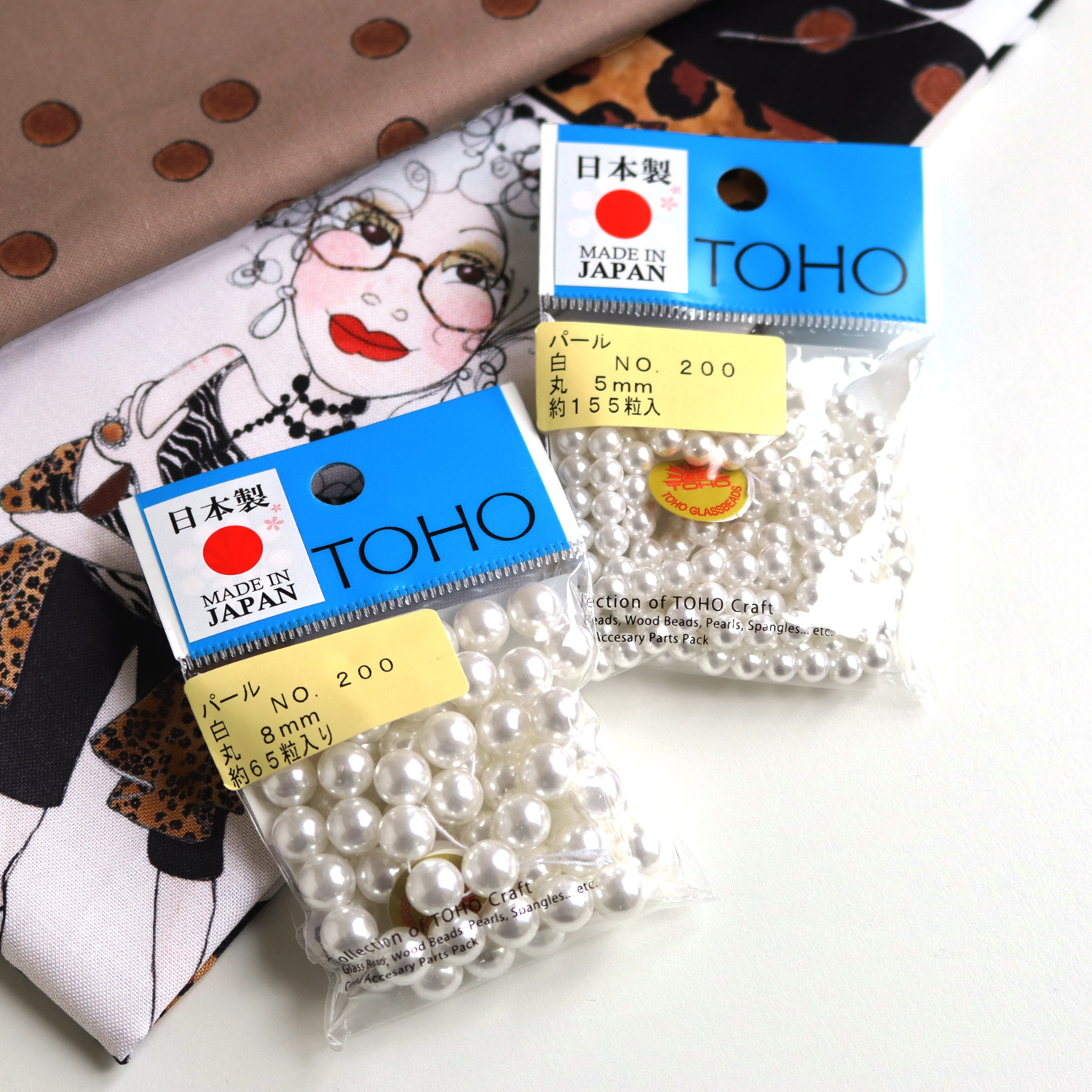 [Order upon demand""", not returnable]PA-MAR TOHO Round Pearl white (pack)