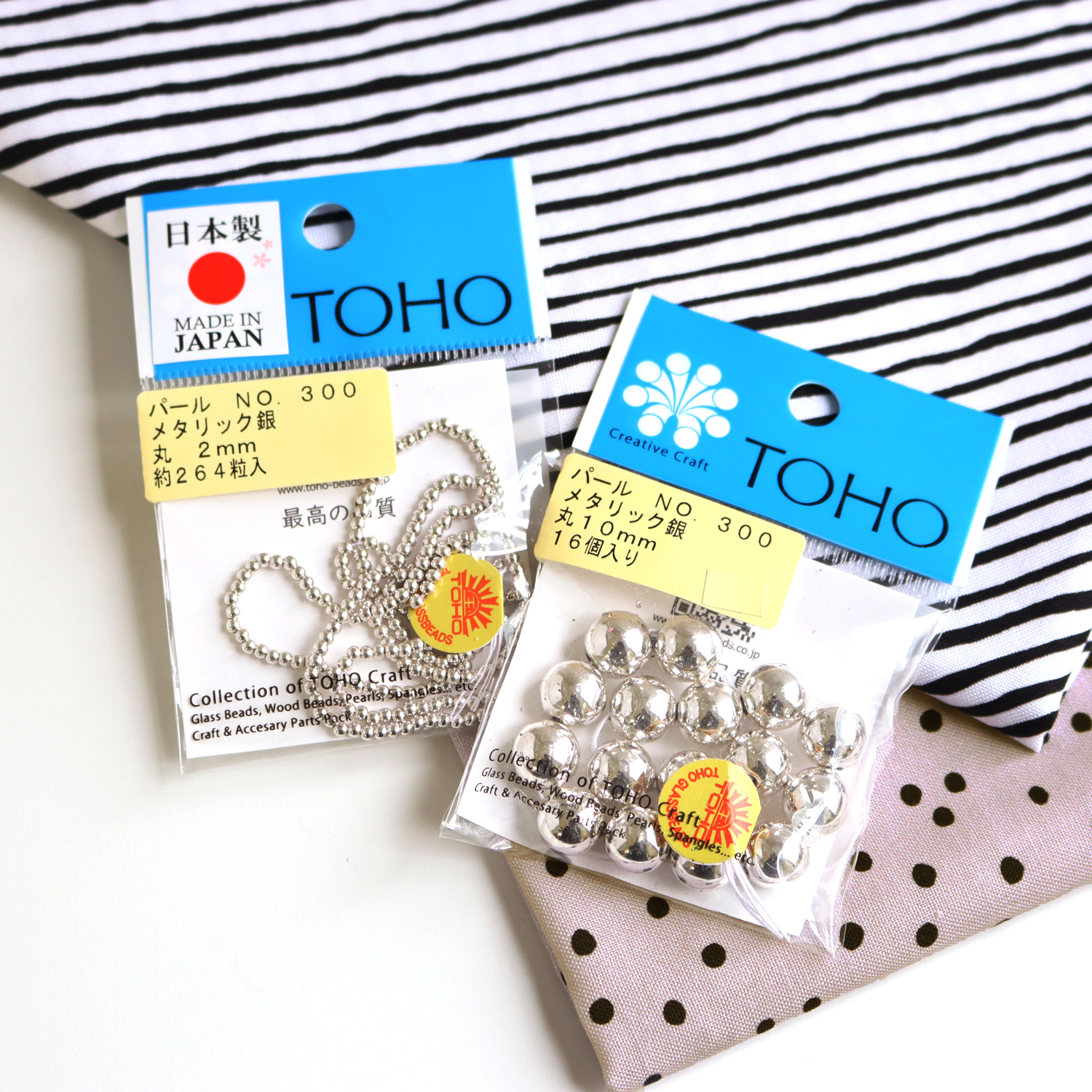 PA-MAR TOHO Round Pearls Metallic Silver (pack)