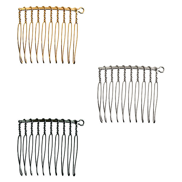 A5-83～85 Hair Comb with Loop on Right Side W40×H35mm 2pcs (pack)