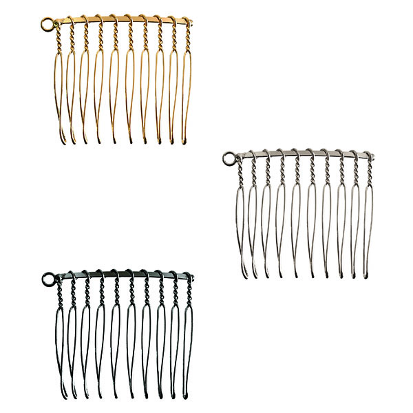 A5-80～82 Hair Comb with Loop on Left Side W40×H35mm 2pcs (pack)