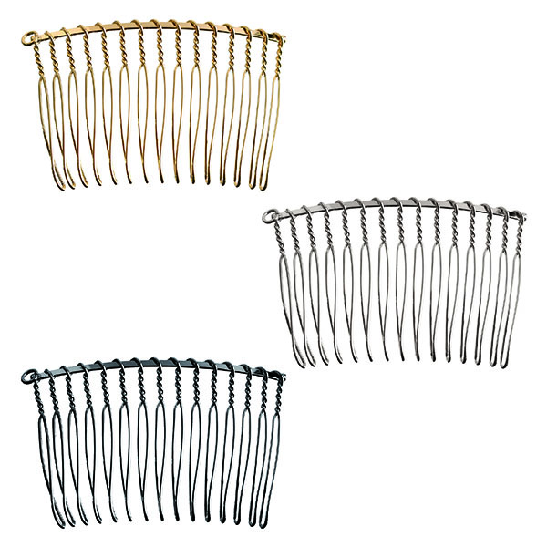 A5-86～88  Hair Comb with Loop on Right Side W57×H35mm 2 pcs (bag)