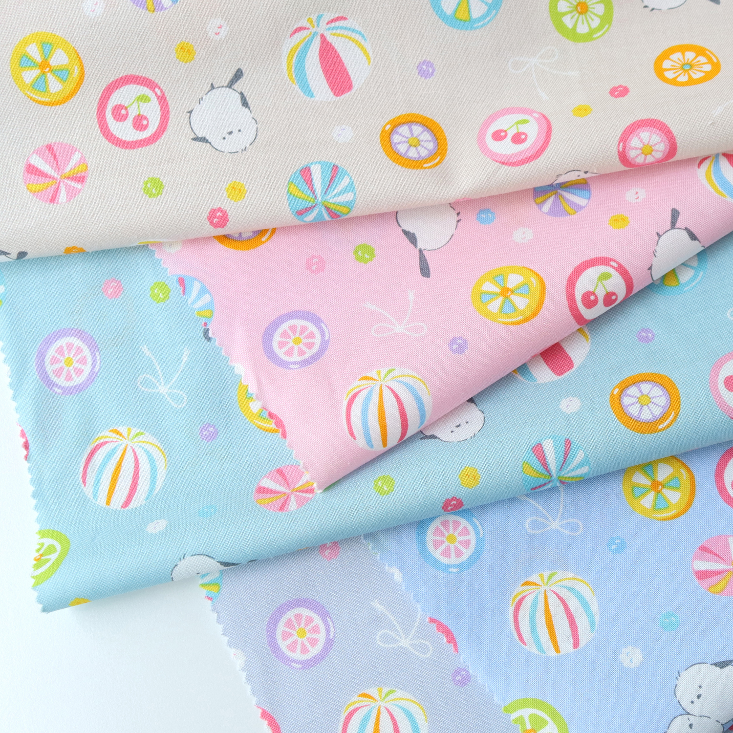 AP42103-2 Bird Shimaenaga candy sheeting print fabric Width approx. 110cm 1m/unit (m)