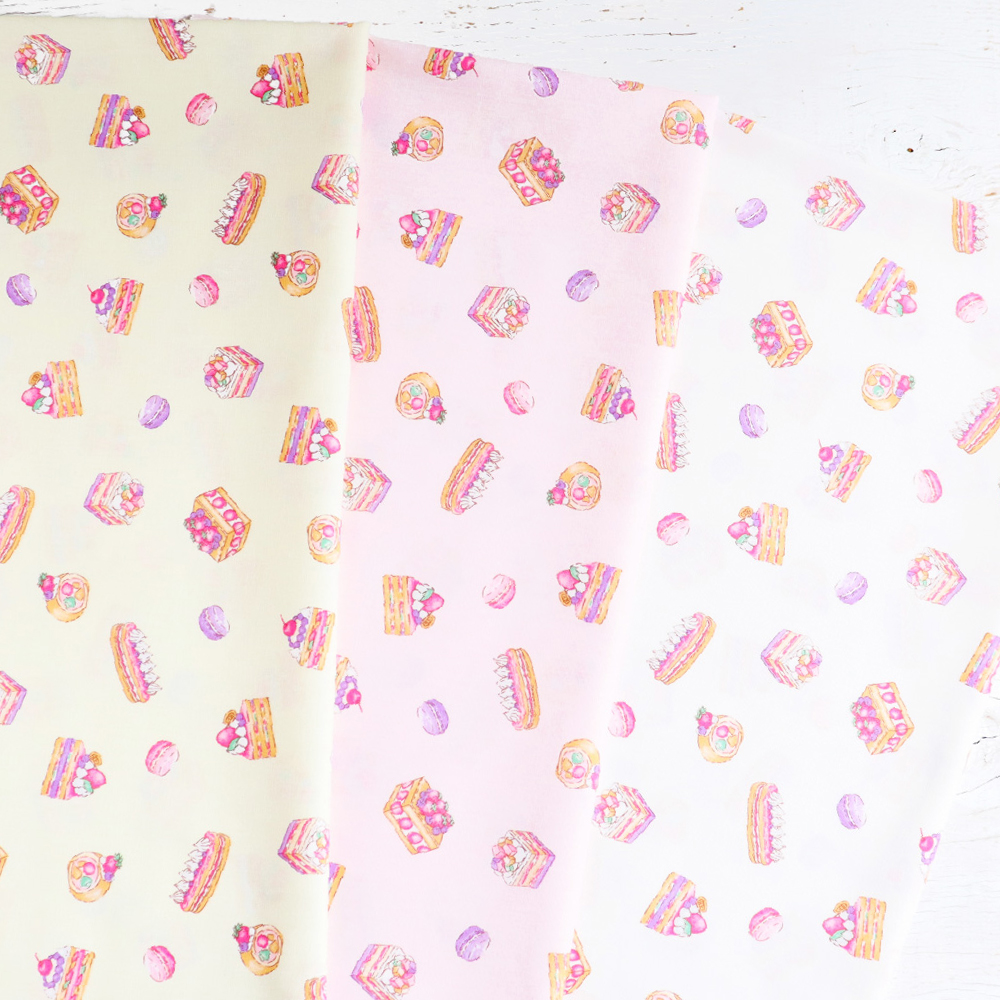 H7105-5 Printed fabric Sweets, Width approx. 110cm 1m/unit (m)