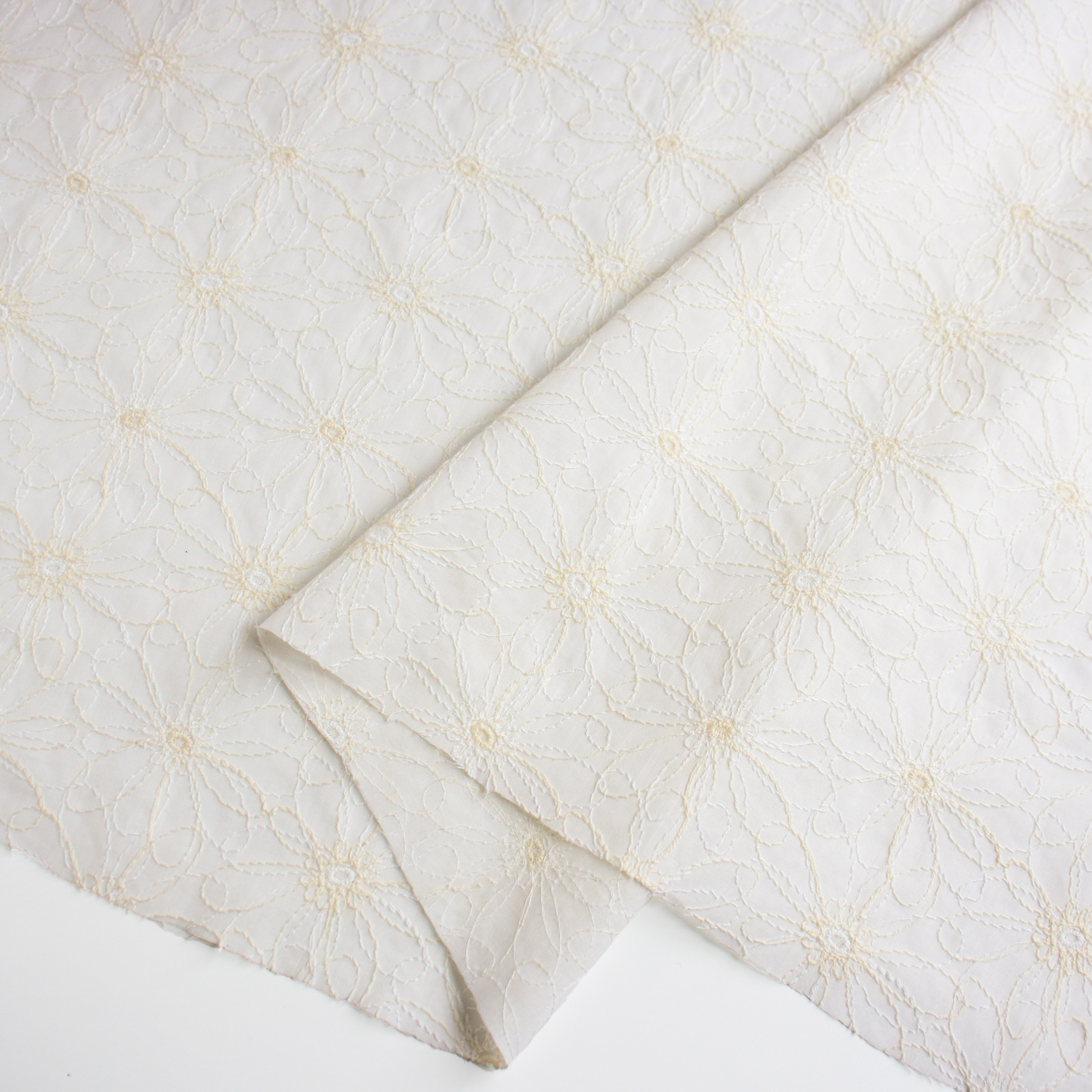 AL561-3090 cotton lace fabric, Width 100cm, 1m/unit (m)