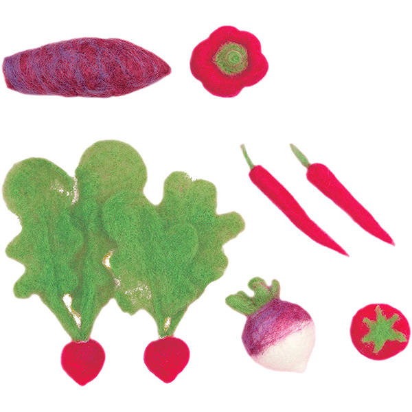 【在庫限り！】H441-541 フェルトキット アクレーヌベジタブル 赤色の野菜 (個)