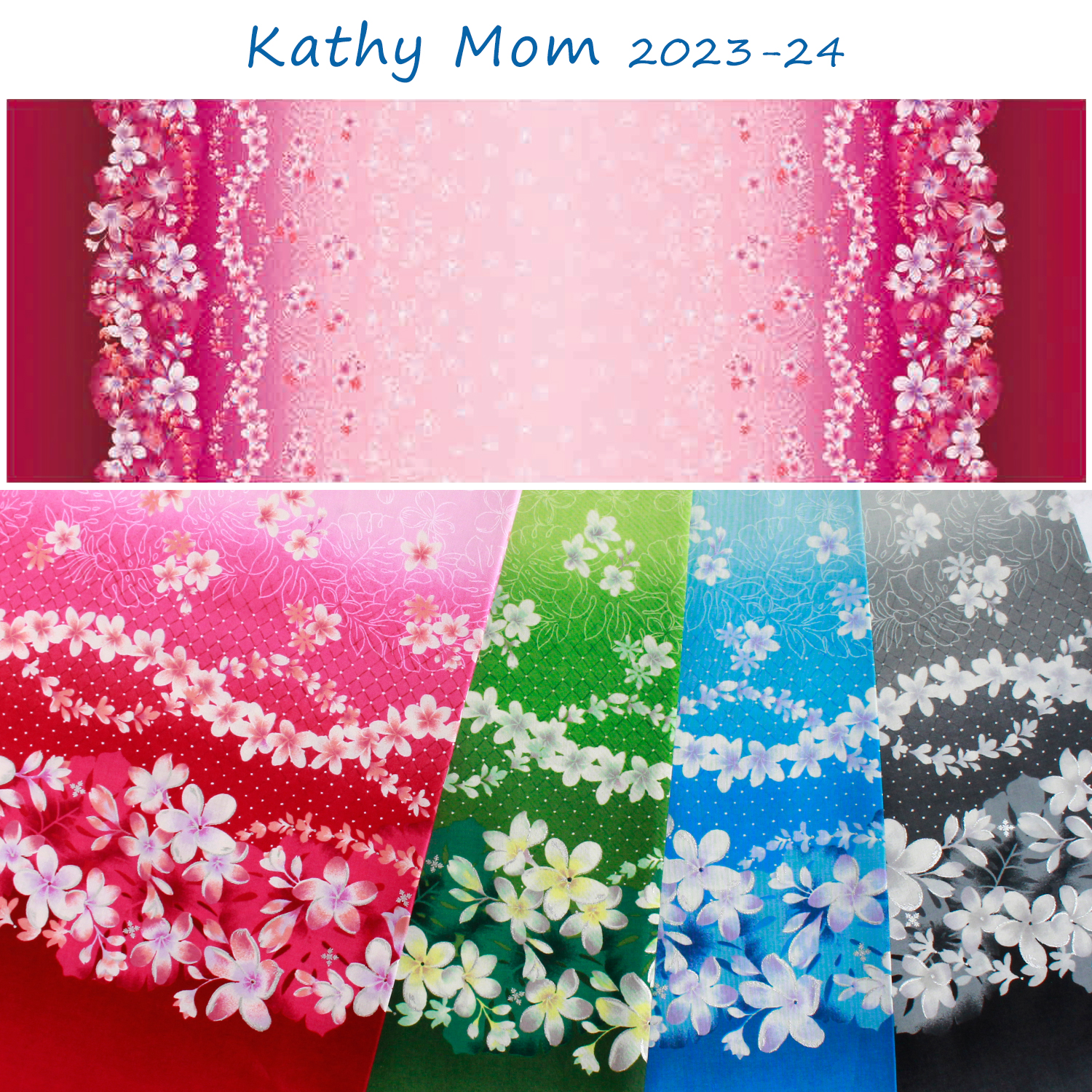 MT02304 Kathy Mom Lei Nani", Print fabric 1m/unit (m)