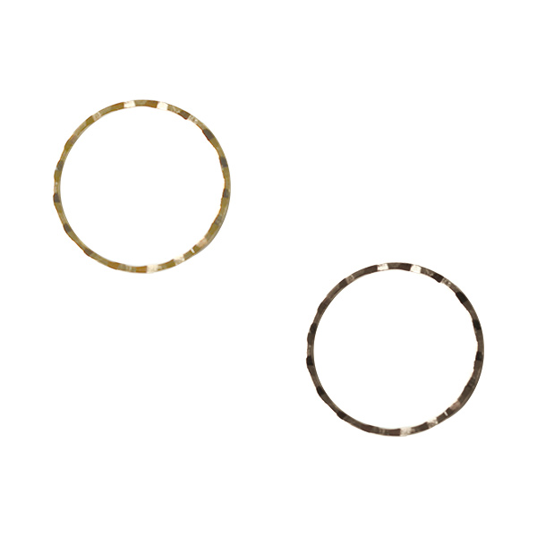 KE1315~1316 Hoop Findings Frame Parts Cut on one Side Round S diameter 15mm 10pcs (pack)