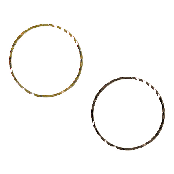 【キャンペーン対象】KE1317～1318 ヒキモノリング 片面カット入 丸 大 φ20mm 10個入 (袋)