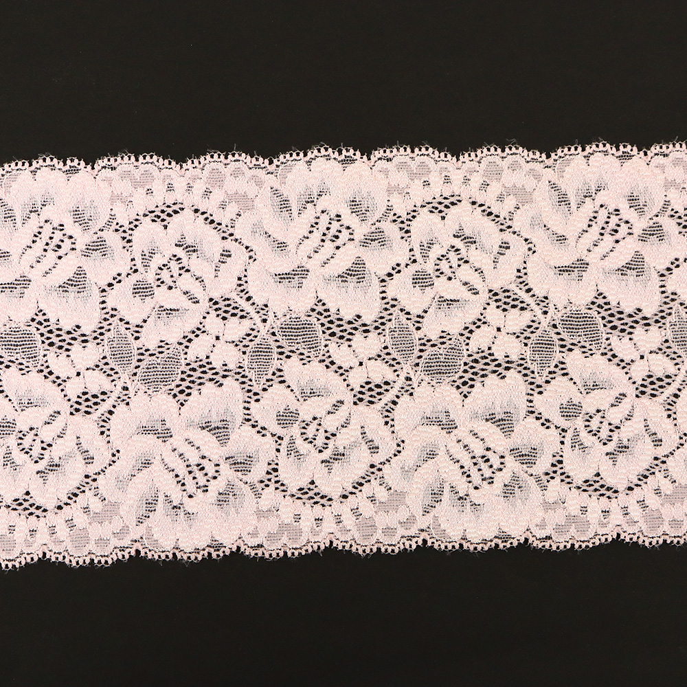 【限定特価】TOK-266844-31 特価ストレッチレース  巾約12cm*45ｍ乱 ピンク (巻)