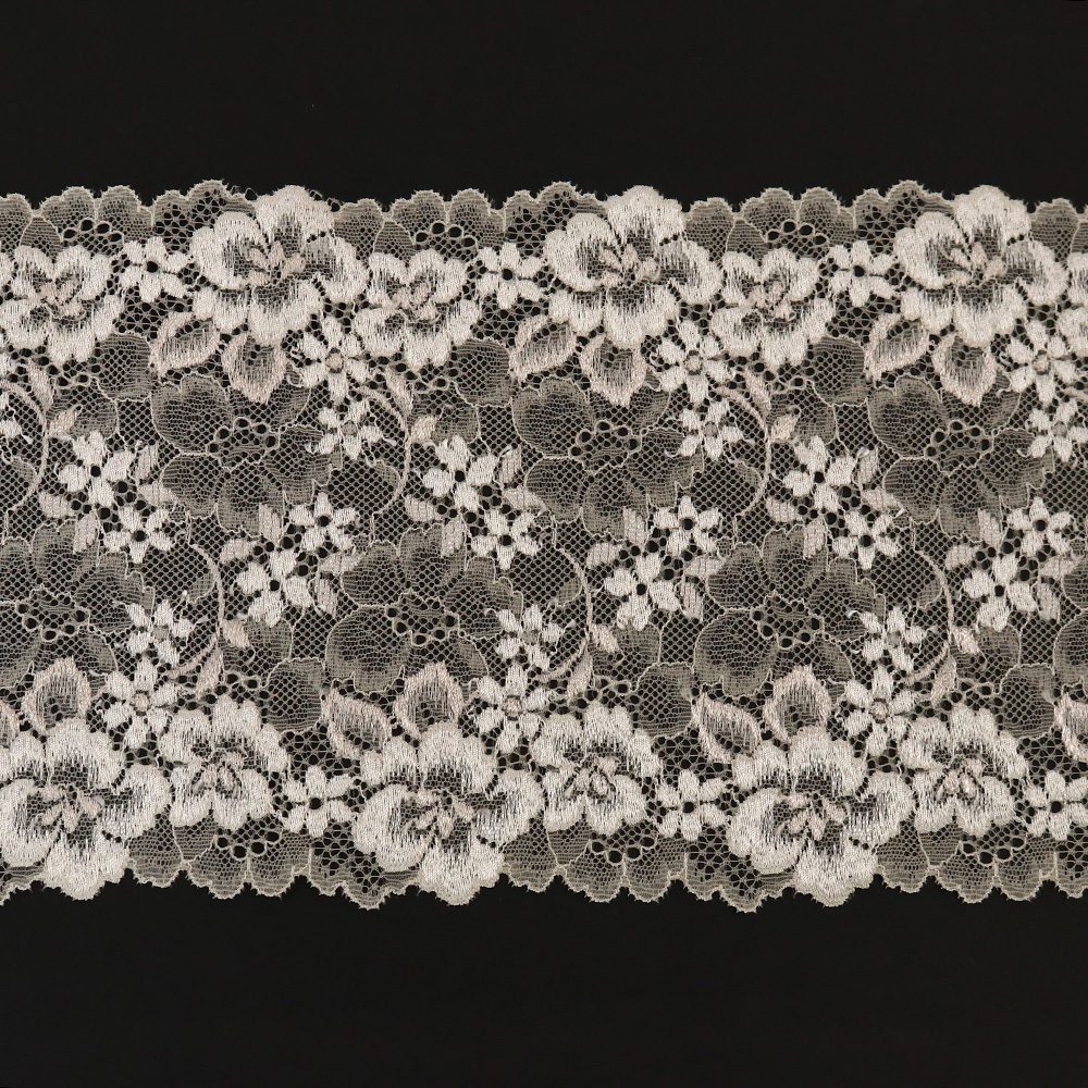 [Limited Special Price] TOK-8068-20 Special Price Stretch Lace approx. Width 15cm*50m Light Beige (Roll)