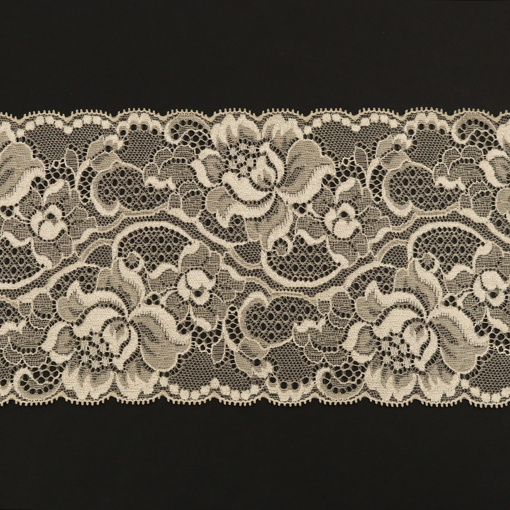 【限定特価】TOK-66701-23 特価ストレッチレース  巾約15cm*45ｍ乱 モカ (巻)