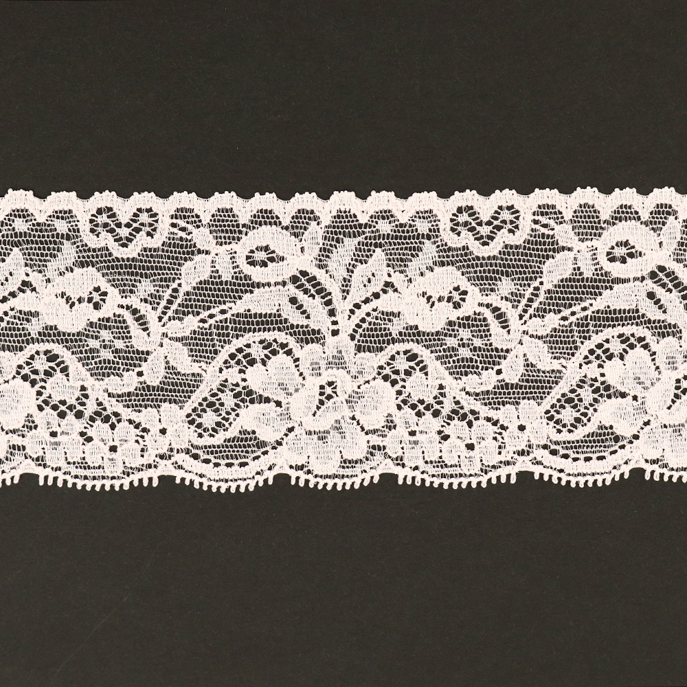 [Limited Special Price] TOK-725042-31 Special Price Stretch Lace approx. Width 6cm*50m Pink (roll)