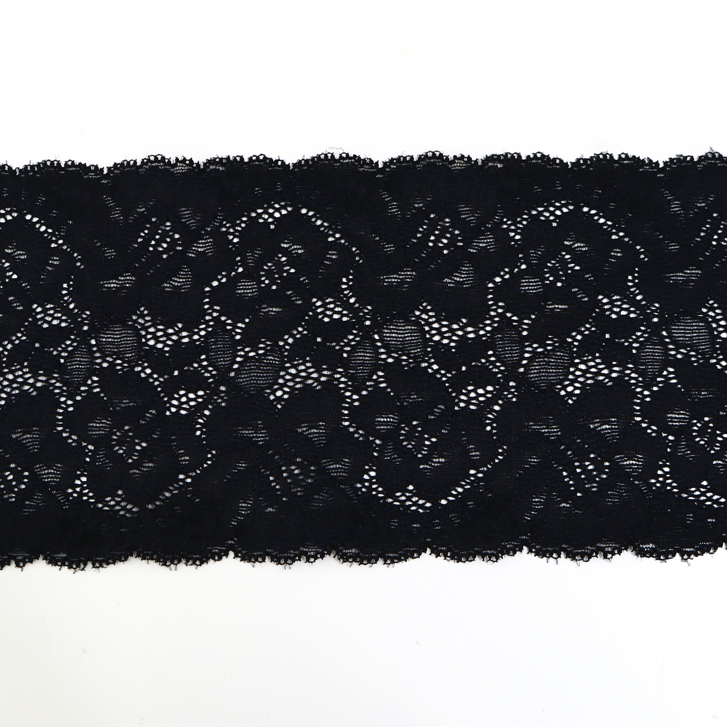 【限定特価】TOK-266844-402 特価ストレッチレース  巾約12cm*45ｍ乱 クロ (巻)