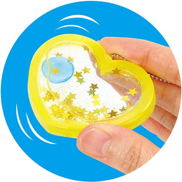 和柄デザイン ハートレジンヘアゴム