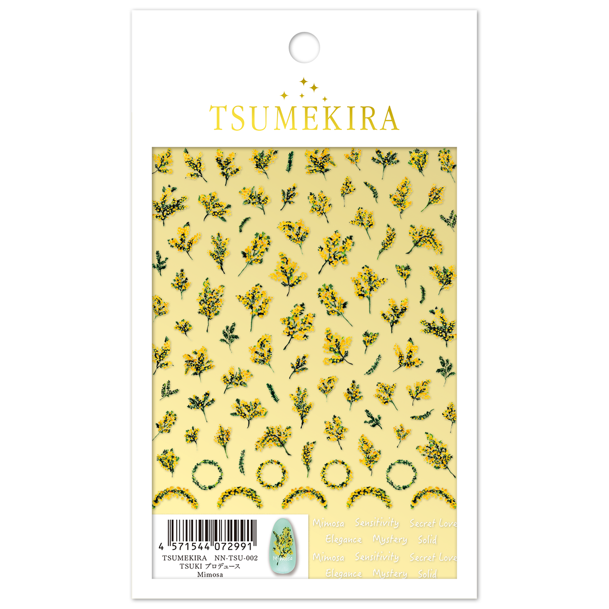 【お取り寄せ・返品不可】NN-TSU-002 TSUMEKIRA「ツメキラ」TSUKI プロデュース Mimosa (枚）