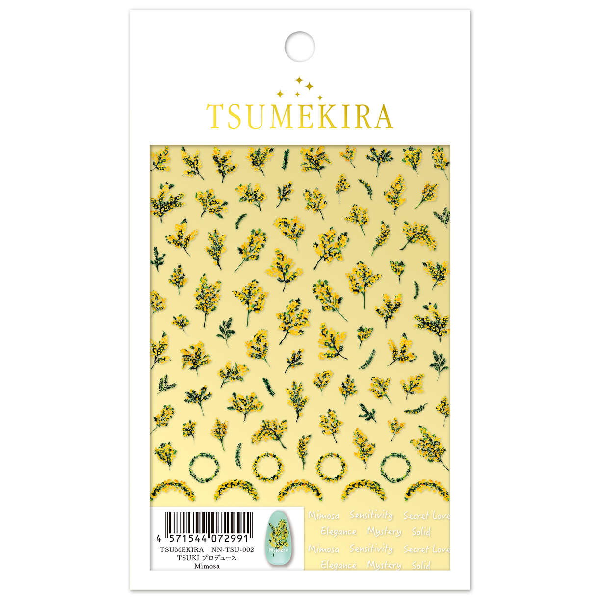 【お取り寄せ・返品不可】NN-TSU-002 TSUMEKIRA「ツメキラ」TSUKI プロデュース Mimosa (枚)