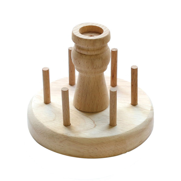 CC1247 Spool Organizer Round"", bright wood (pcs)