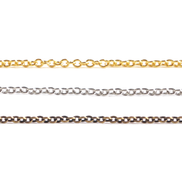 KH105~107 Thin necklace chain, 1m (m)