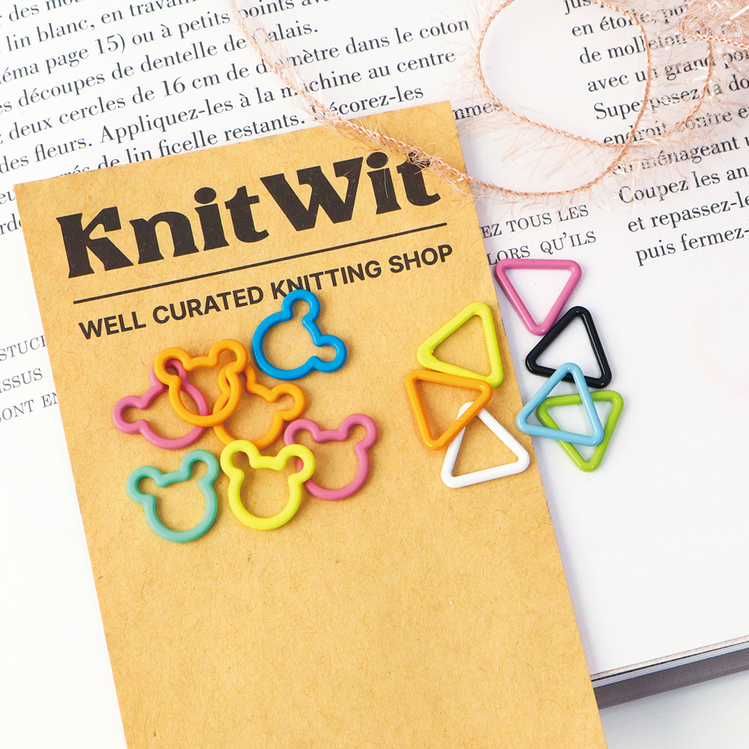 KNW-SM Colorful Knitting Ring Asort 20 pcs set (bag)