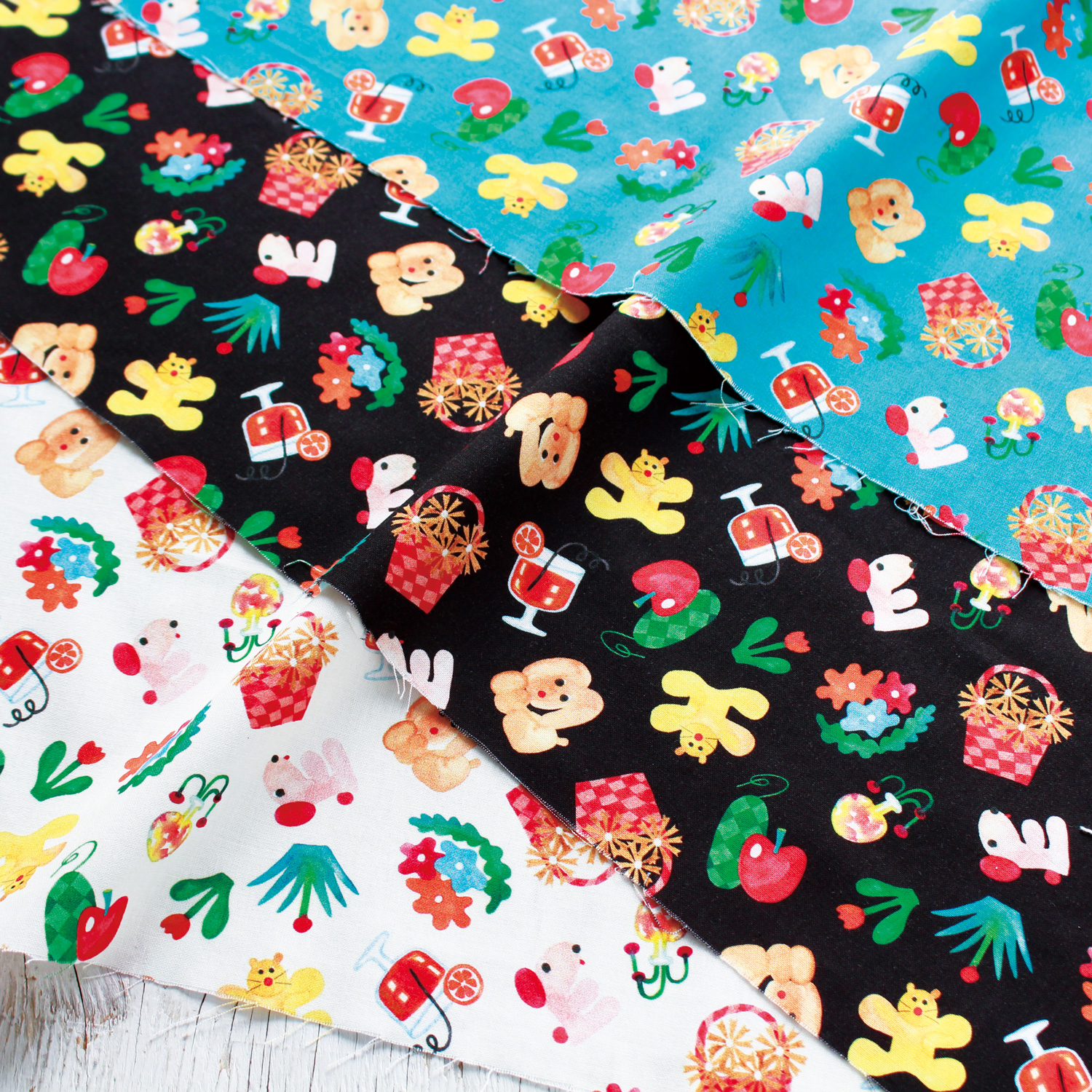 ■OPTN103R sabuさんコラボ リトルハピネス 巾約110cm 原反約12m (巻)