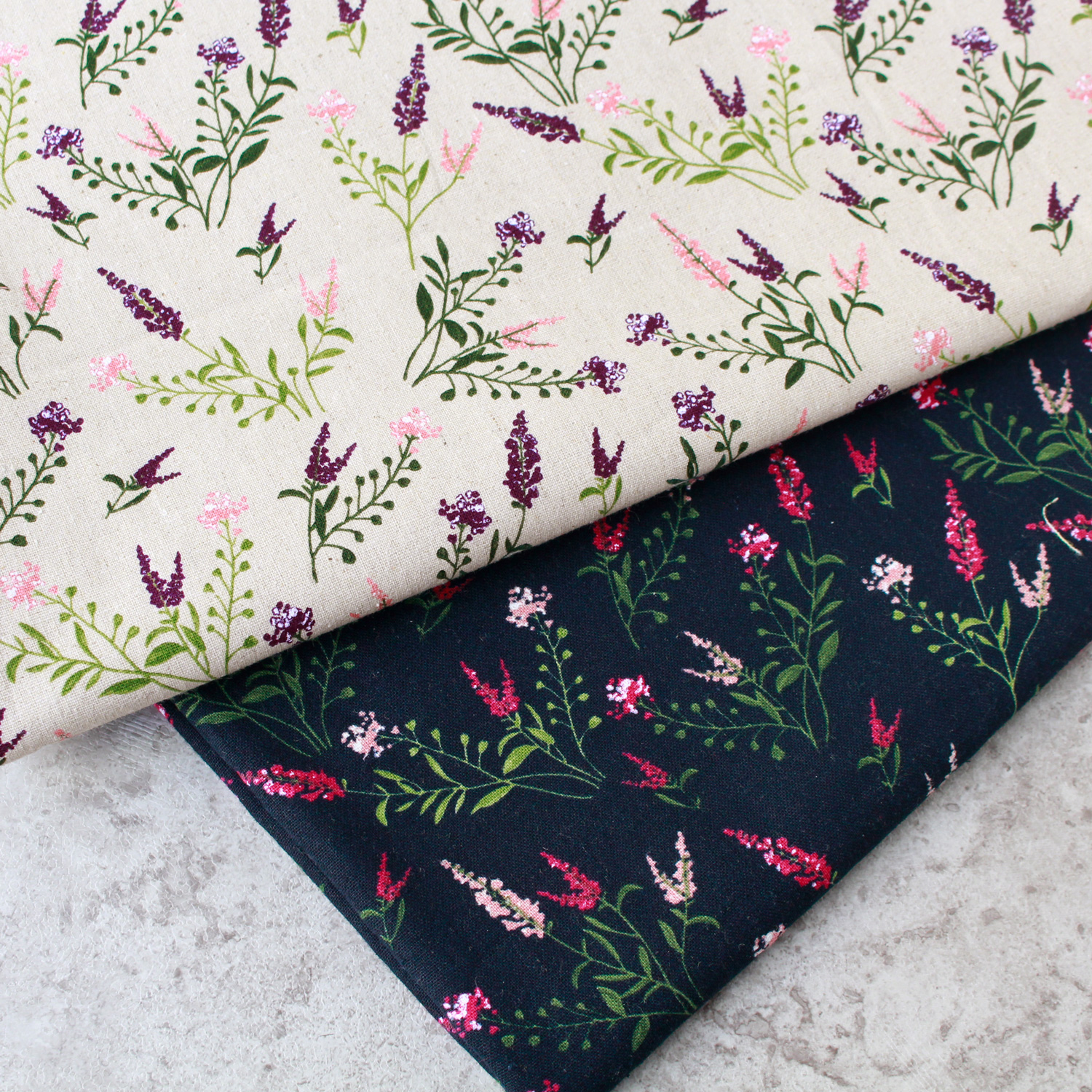 ■Z005924R Pretty Plants Collection Cotton&Linen Fabric width140cm 11m roll（roll）