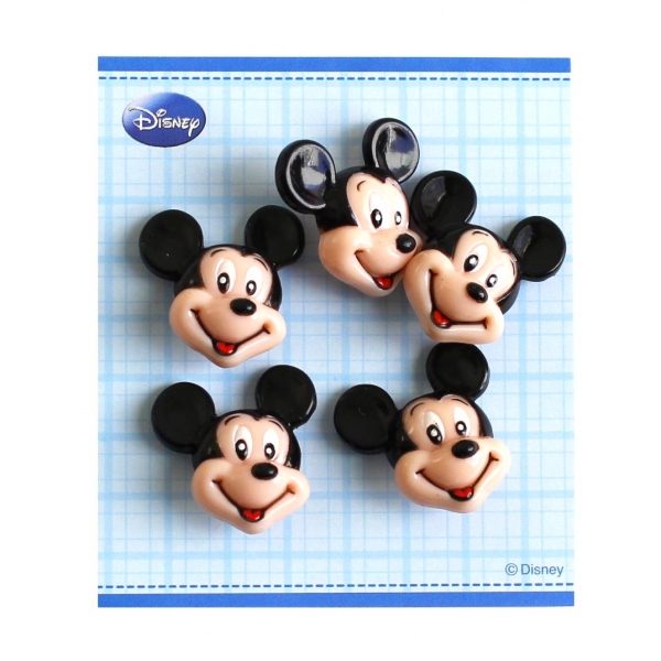DI200-DI81 ボタン ディズニー ミッキーマウス 5個入 (枚)