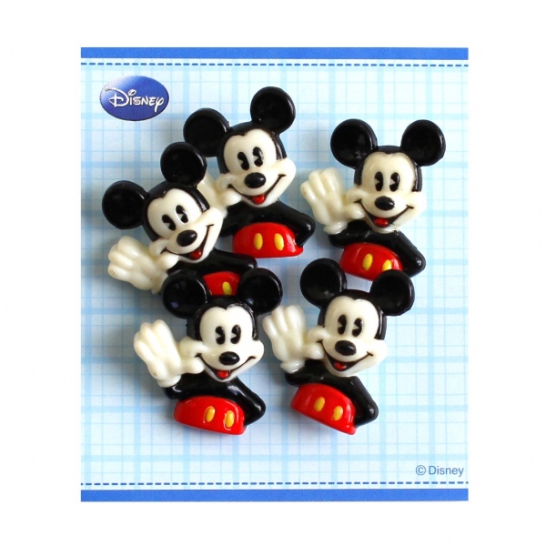 DI200-DI84 ボタン ディズニー ミッキーマウス 5個入 (枚)