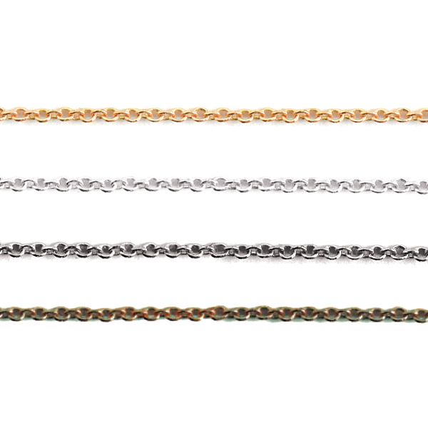 KE61・62・63・64 Thin necklace chain, 1m (m)