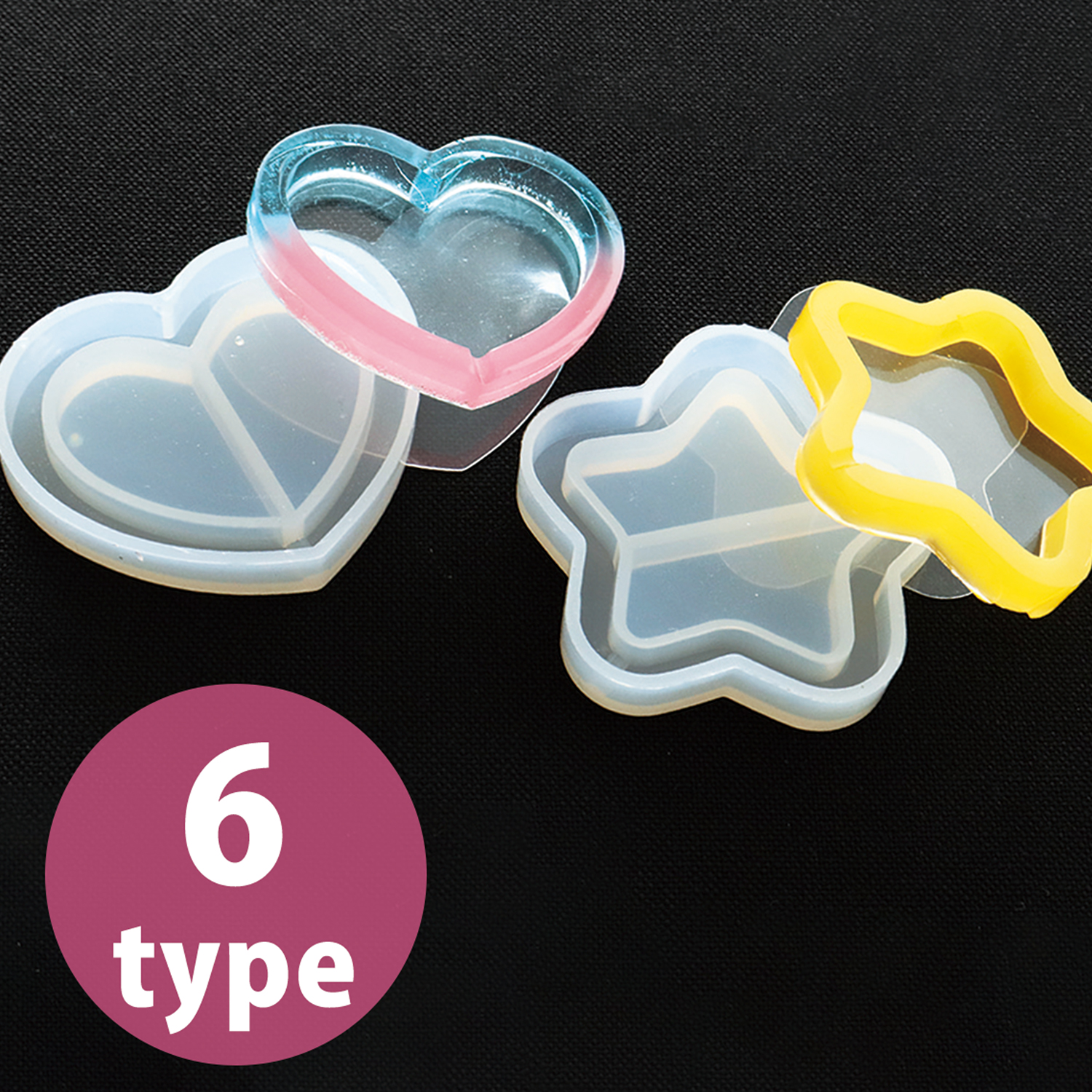 KE1003~1008 Shaka Shaka Silicone Mold , Mold 1pcs + Sheet 2pcs (pack)