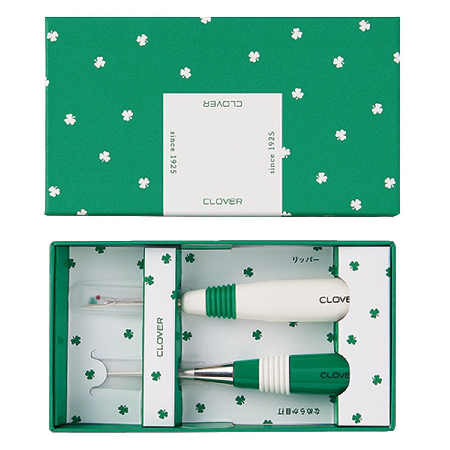 CL70-301 Clover Motif Notions Set with Awl & Seam Ripper (set)