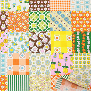 CHU055-1 70sDesign Flower Days 1m単位 (m)「手芸材料の卸売り
