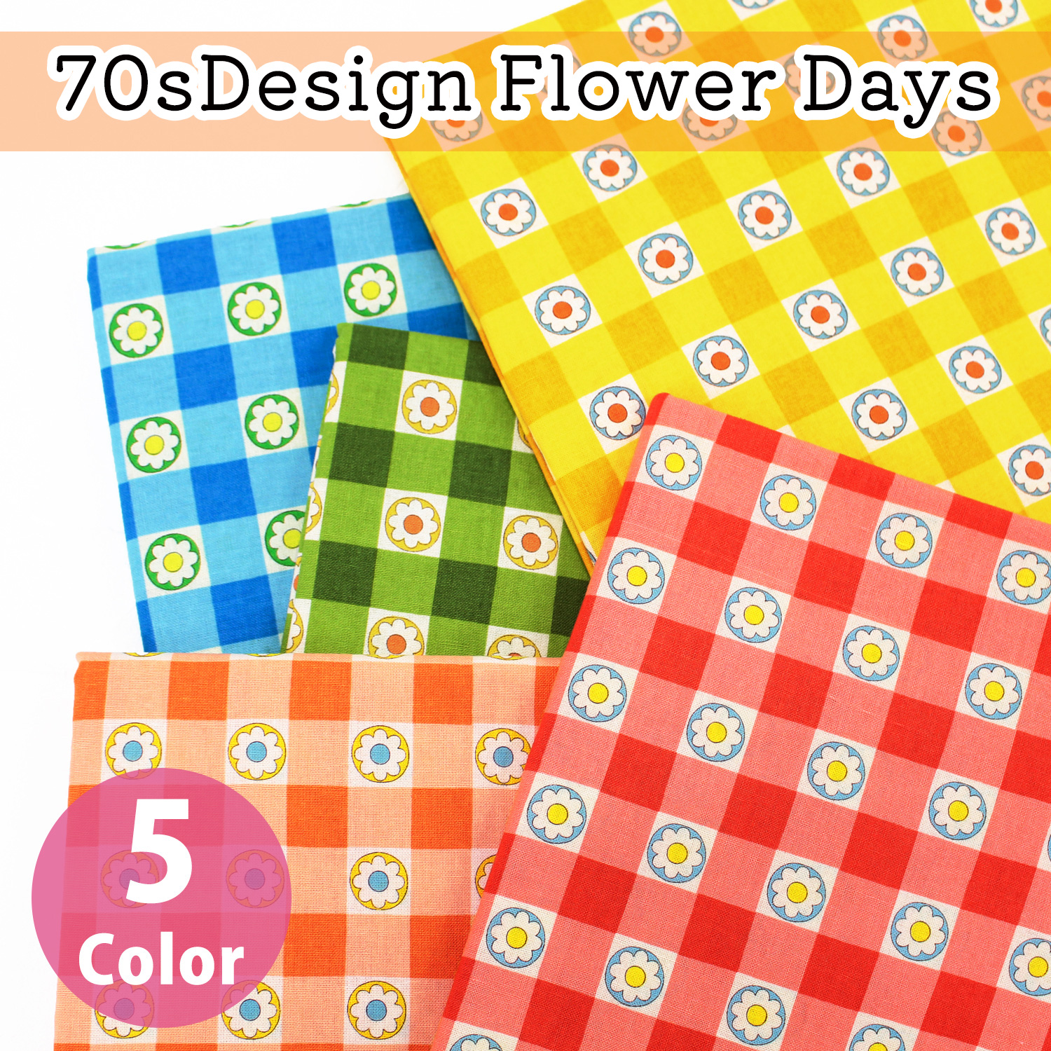 ■CHU055R-3 70sDesign Flower Days approx.12m/roll (roll)