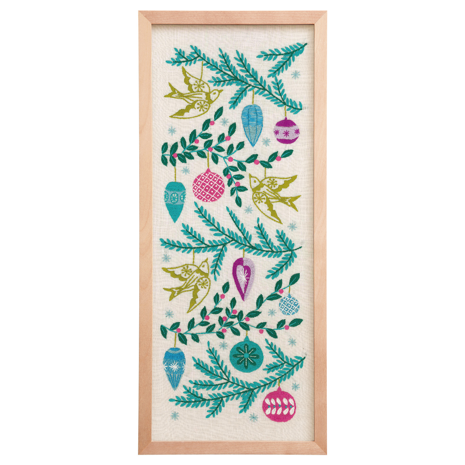 OLY-K7593 Olimpass Embroidery Kit Macabe Alice Seasonal Gift No. 7593 Holiday Bird (Set)