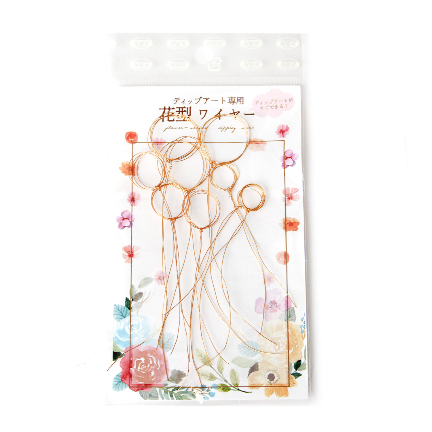 DIP-WIRE ディップアート専用 成形済ワイヤー (袋)「手芸材料の DIP-WIRE ディップアート専用 成形済ワイヤー (袋)「手芸材料の