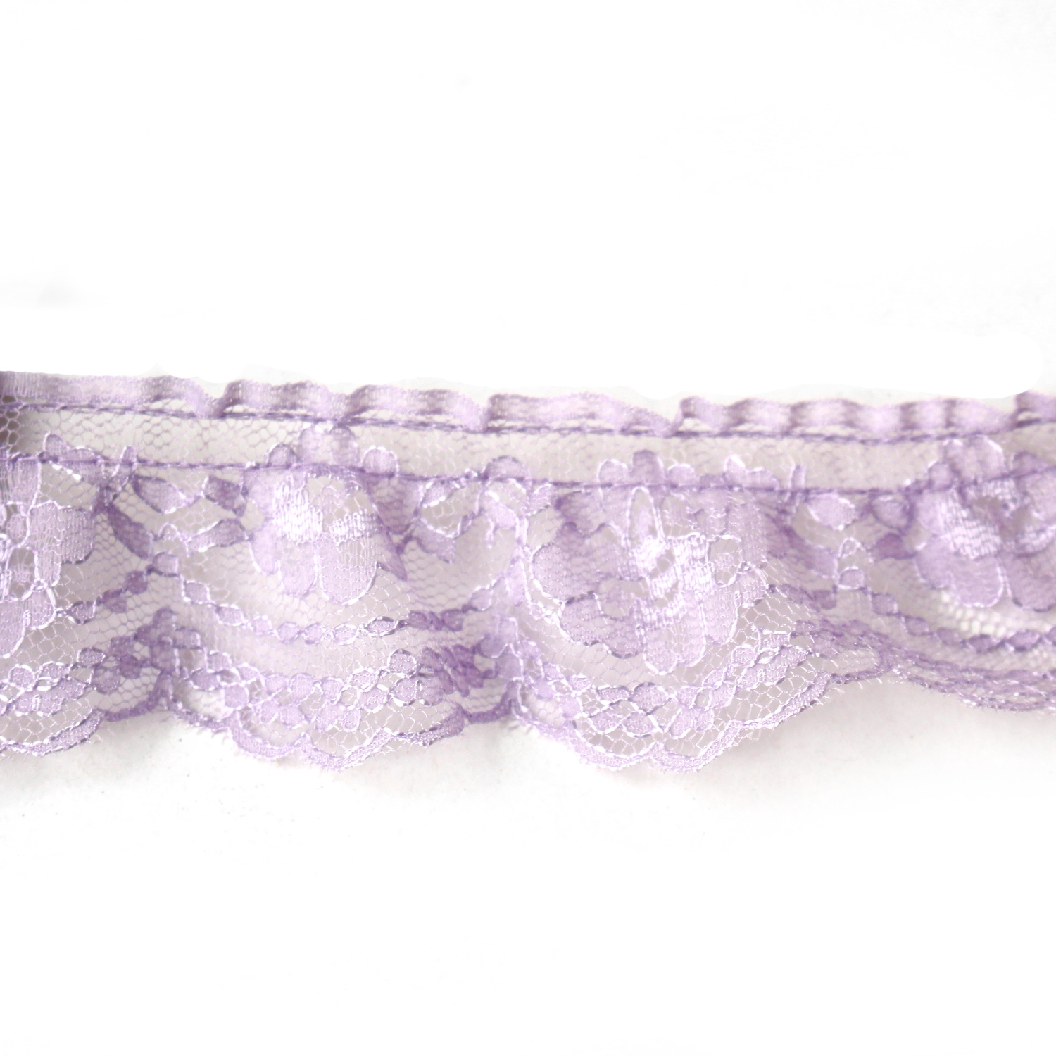 RF2020-83 Ruffled Raschel Lace  purple 10m (Roll)