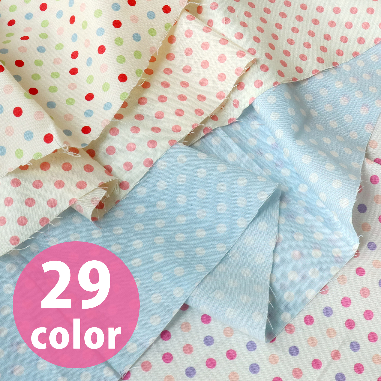 HS1284 Happy Sweet Collection, Dot Scare Print Fabric, Width approx.110cm 1m/unit (m)