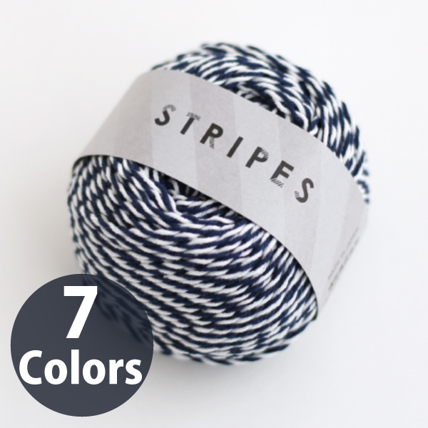 【受注会】【お取り寄せ・返品不可】DRM3010 「STRIPES」ストライプス コットン糸約58m巻 5玉 (袋)