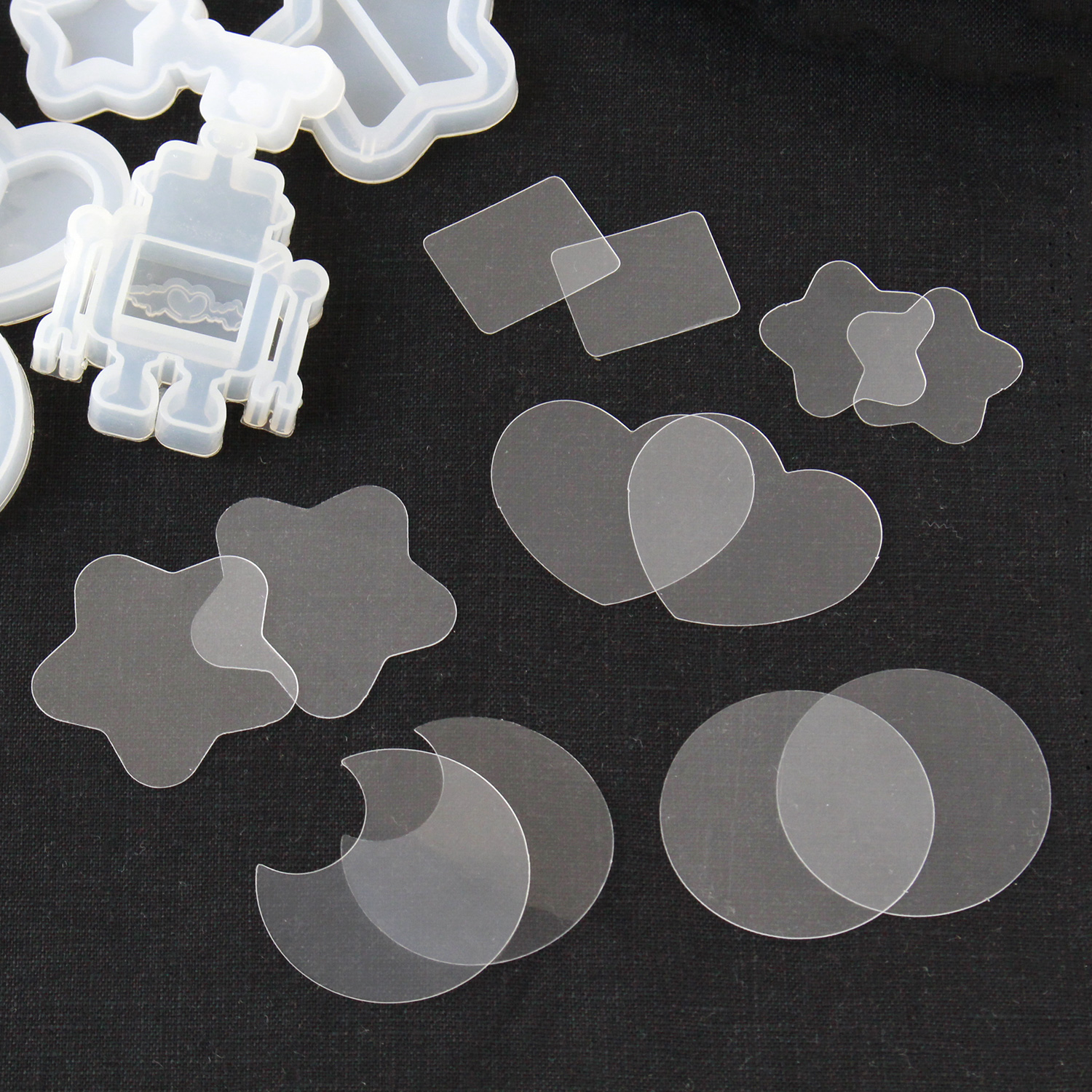 KE1009～1014 Transparent Film for Shaka Shaka Silicone Mold 10pcs (pack)