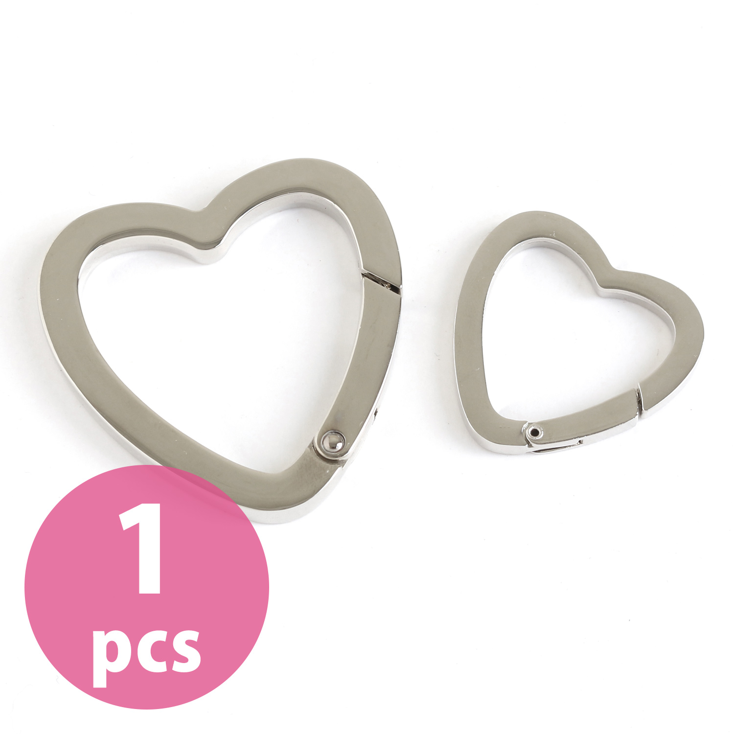 CK2-34",50 Carabiner Heart", small", big", 1pcs/pack (pack)