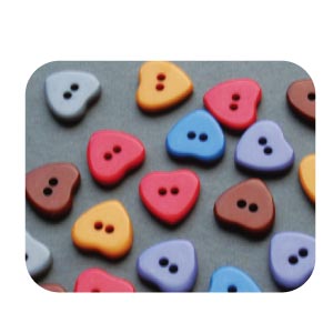 Candy Button Heart 40 pcs (pkg)