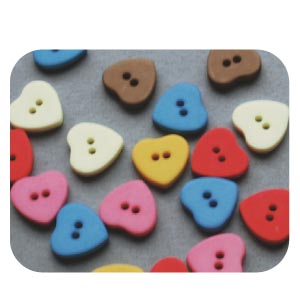 Candy Button Heart 40 pcs (pkg)