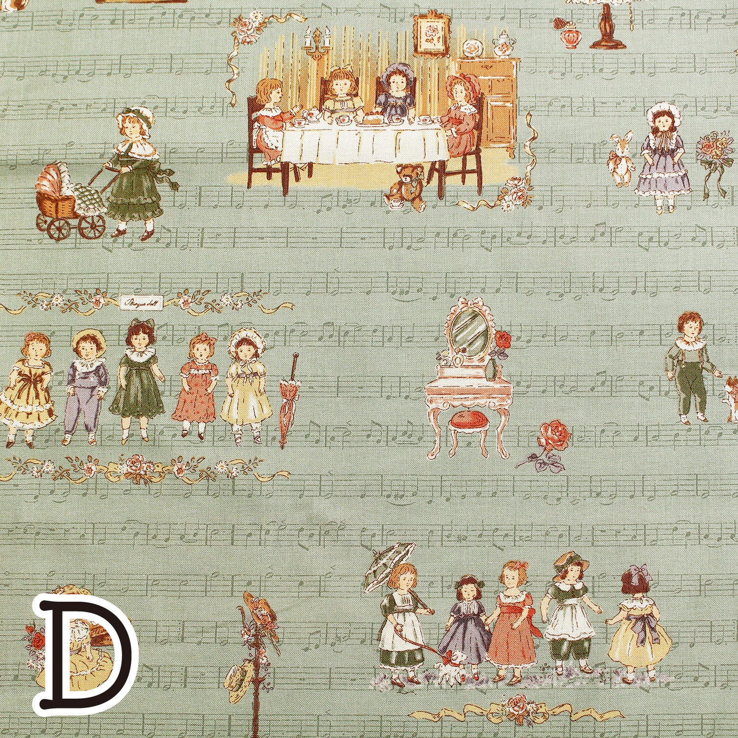 [Only on Online Shop]■NCM-GR20000-1D Printed fabric: Width approx. 110cm (roll)