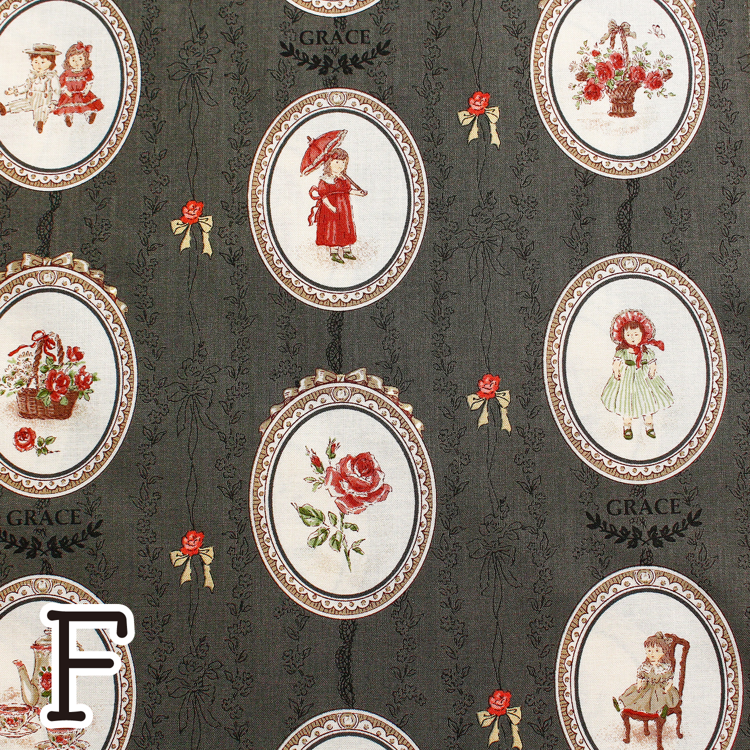 [Only on Online Shop]■NCM-GR20000-2F Printed fabric: Width approx. 110cm (roll)