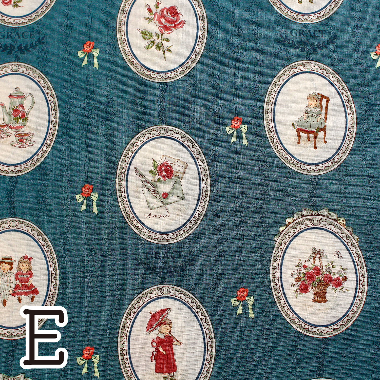 [Only on Online Shop]■NCM-GR20000-2E Printed fabric: Width approx. 110cm (roll)