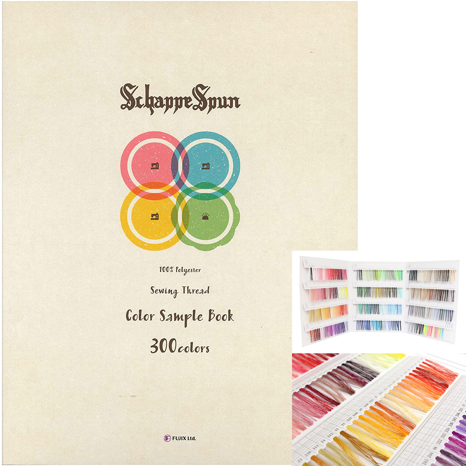 FK9078 FUJIX  Schappe Spun Swatch Book (pcs)