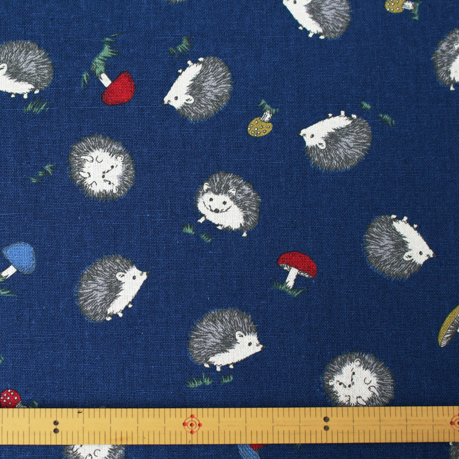 [Only on Online Shop]■7086-1F Cotton&linen Fabric navy width 110cm （roll）