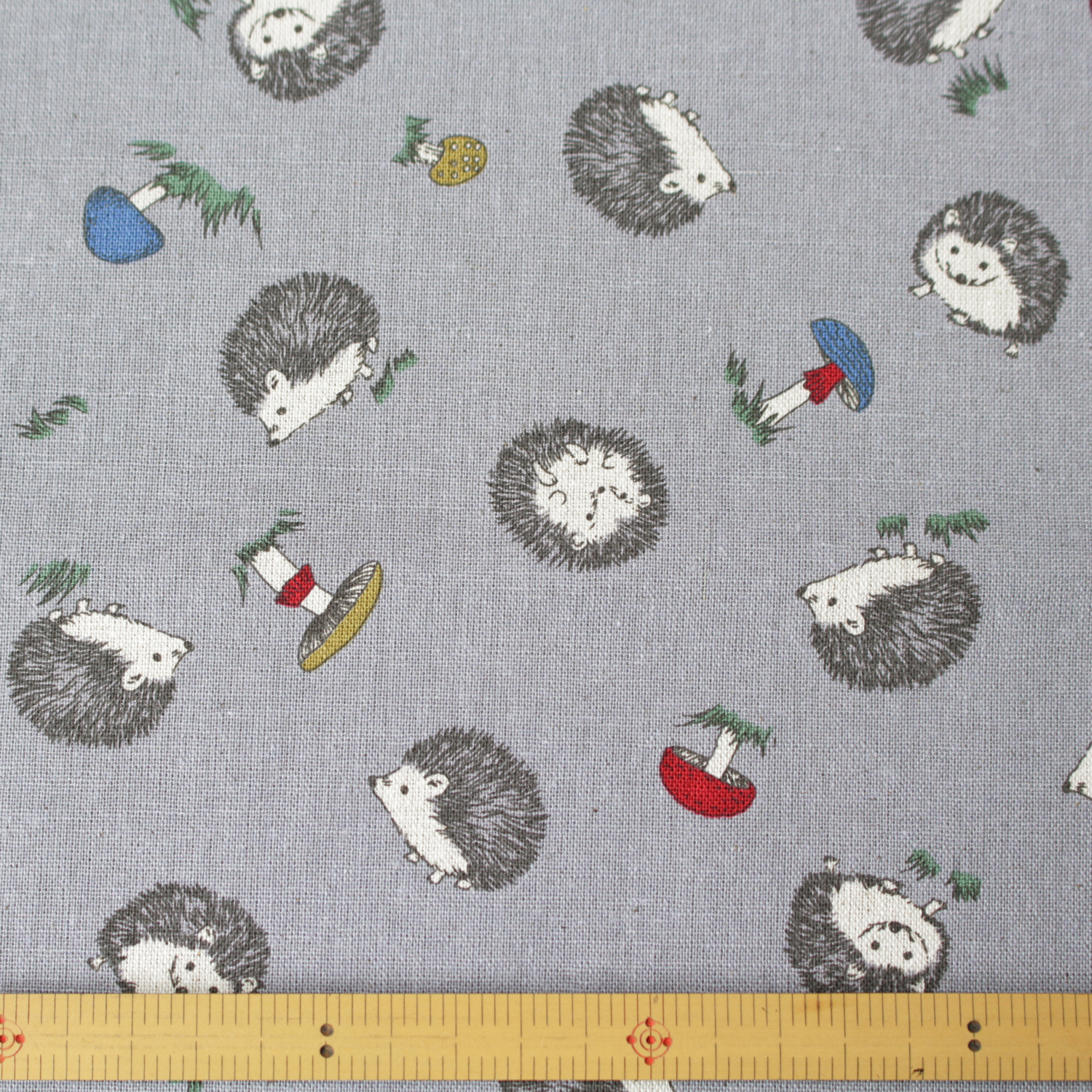 [Only on Online Shop]■7086-1E Cotton&linen Fabric gray width 110cm （roll）