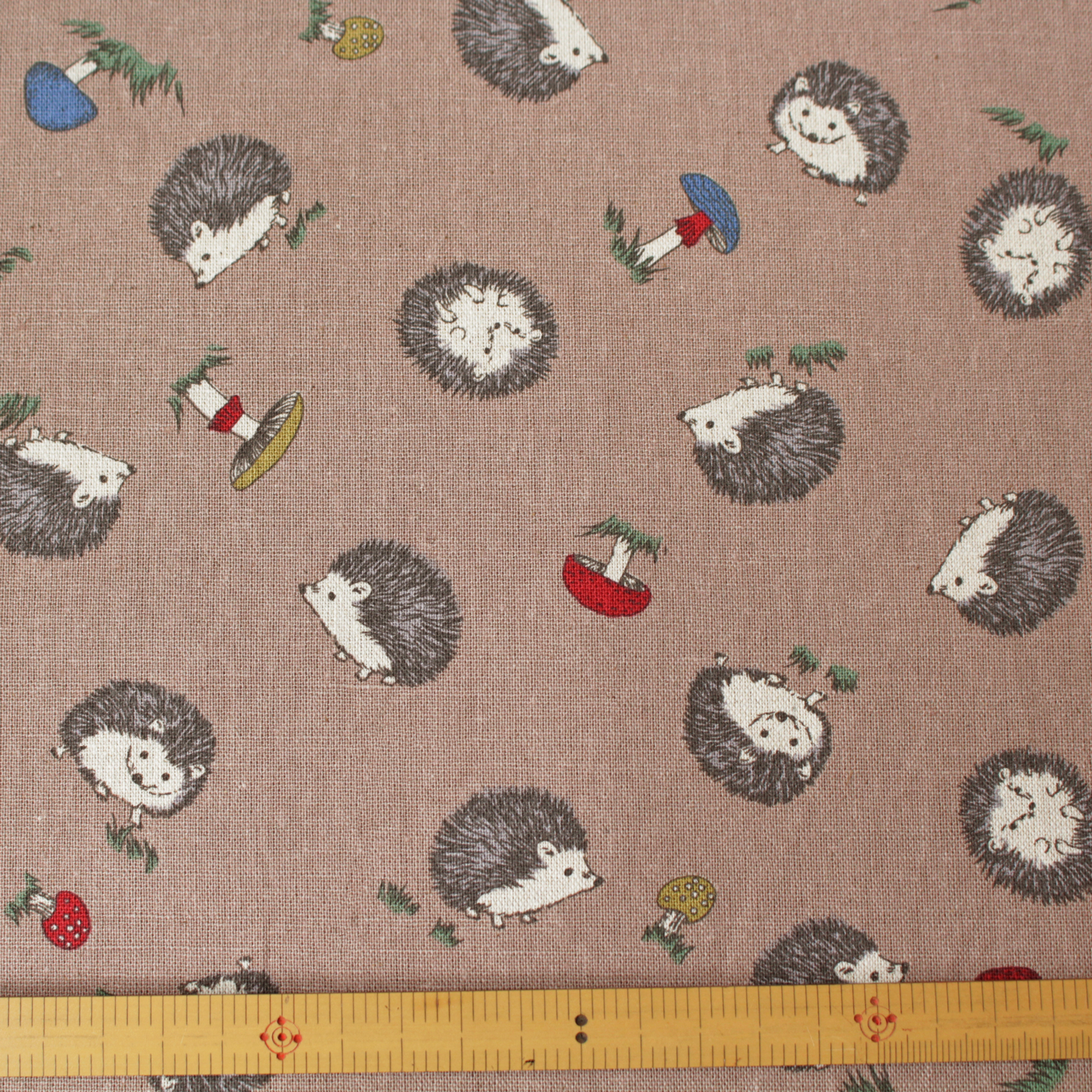 [Only on Online Shop]■7086-1D Cotton&linen Fabric brown width 110cm （roll）