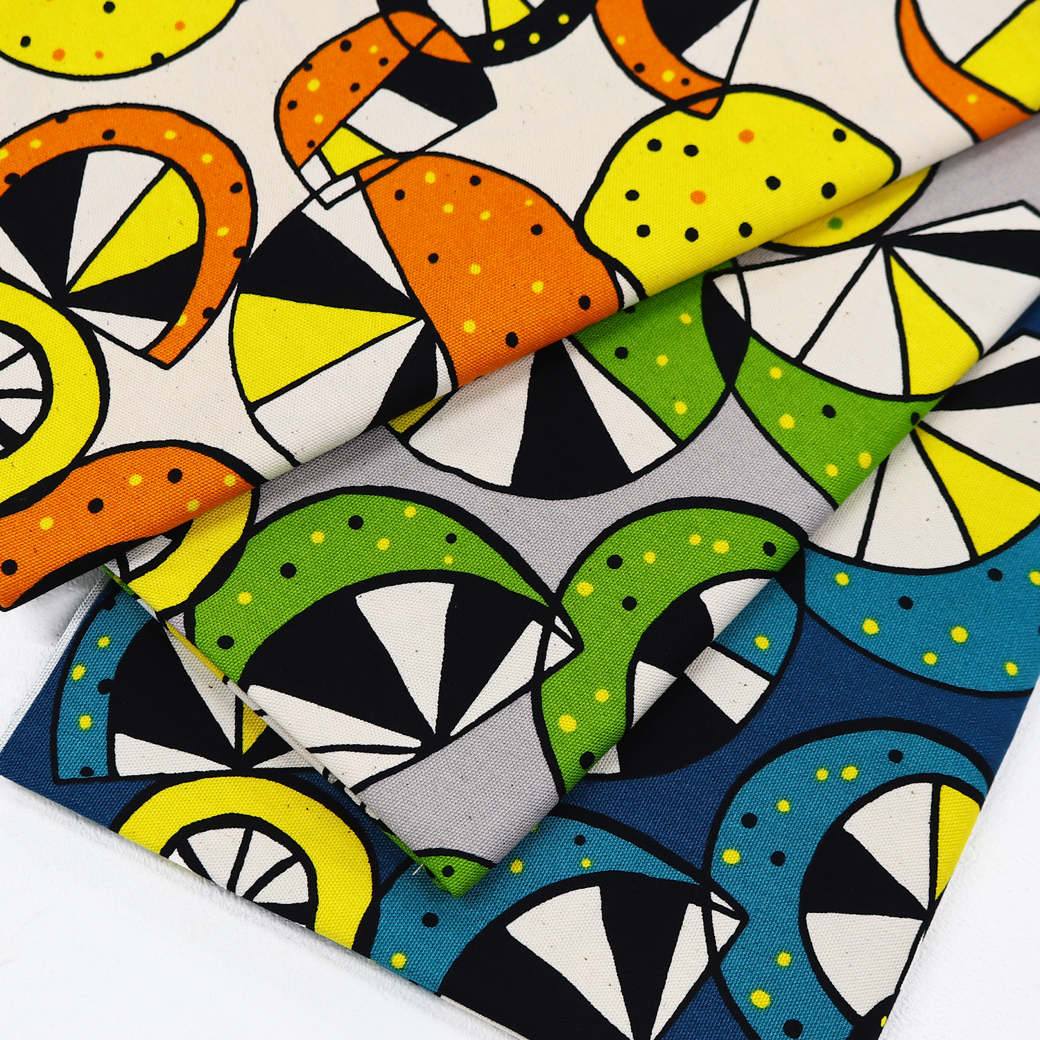 IBK99415-1 Cotton Ox Citrus Width approx. 112cm 1m unit (m)